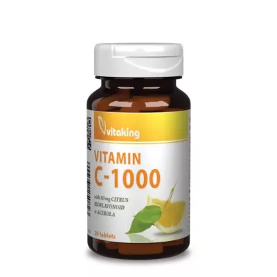 Vitaking C-1000 Bioflav. Acerola. Csipkebogyó tabletta 30 db