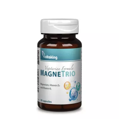 Vitaking Magne Trio Mg+K2+D3 Vitamin kapszula 30 db