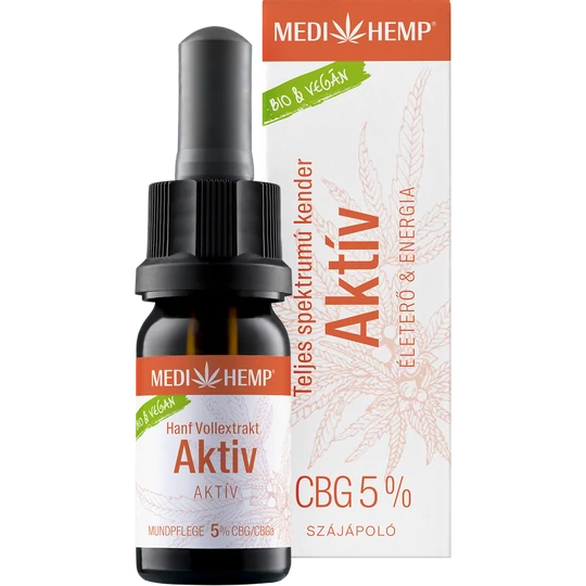 MediHemp 5% 10ml 500mg teljes spektrumú CBG esszencia